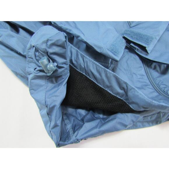 Reel Legends Bleu Hooded Adjustable Windbreaker Jacket Mens size XL Packable - Picture 6 of 7